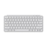 Keychron B1 Pro Ultra Slim Wireless Keyboard 75 Percent Layout for Mac Windows and Android Ivory White