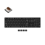 Keychron K5 SE Ultra Slim Low Profile Wireless Mechanical Keyboard For Mac Windows White Backlight Low Profile Double Shot PBT LSA Black Keycap Gateron Mechanical Switch Brown